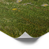 テクスチャ効果デイジーのフィールドフローラ ポスター (角)