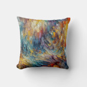 テクスチャ厚絵を描抽象芸術 クッション (正面)