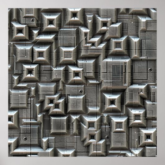 テクスチャ宇宙タイル ポスター (正面)