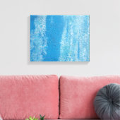 テクスチャ抽象芸術ブルース キャンバスプリント (インサイチュ (リビング))