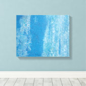 テクスチャ抽象芸術ブルース キャンバスプリント (インサイチュ (ウッドフロア))