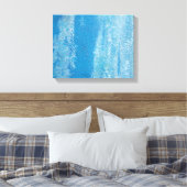 テクスチャ抽象芸術ブルース キャンバスプリント (インサイチュ (寝室))
