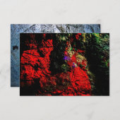 テクスチャ抽象芸術招待状、リサイクルプラスチック写真 招待状 (正面/裏面)