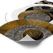 テクスチャ抽象芸術未説明 ポスター (角)