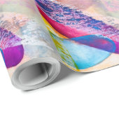 テクスチャ抽象芸術水の色 ラッピングペーパー (ロールコーナー)