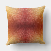 テクスチャ抽象芸術赤金ゴールドグラデーションアート クッション (裏面)