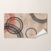 テクスチャ最小化図形パターン バスタオルセット (ハンドタオル)