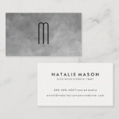 テクスチャ水彩モノグラム 名刺 (正面/裏面)