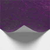 テクスチャ深い紫の素朴ヴィンテージグランジ ラッピングペーパー (角)