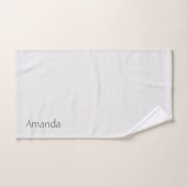 テクスチャ無地の白。 バスタオルセット (ハンドタオル)