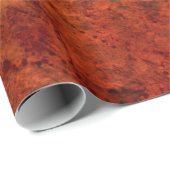 テクスチャ焼きオレンジ茶ヴィンテージアンティーク  ラッピングペーパー (ロールコーナー)