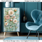 テクスチャ牡丹、コテージガーデンBDL6デコページ 薄葉紙