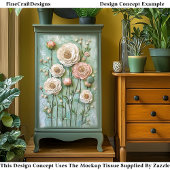 テクスチャ牡丹、コテージガーデンBDR6デコページ 薄葉紙