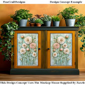 テクスチャ牡丹、コテージガーデンCV9LRデコページ 薄葉紙