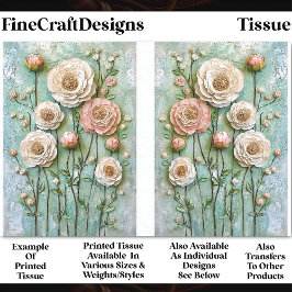 テクスチャ牡丹、コテージガーデンCV9LRデコページ 薄葉紙