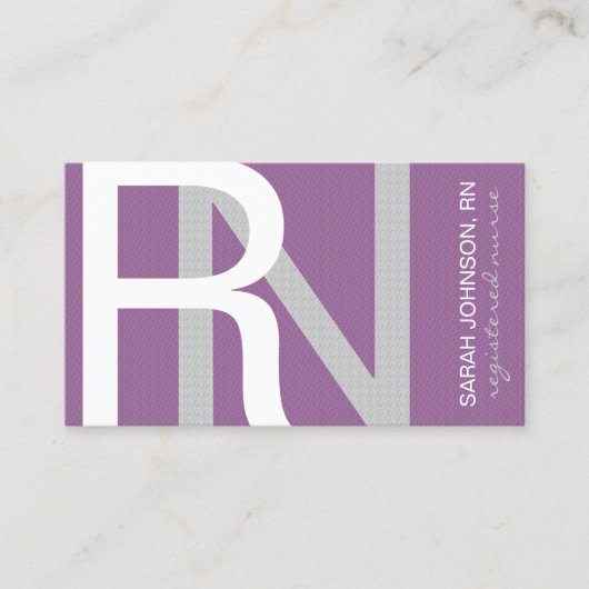 テクスチャ登録済みナースの背景色の選択 名刺 (正面)