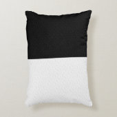 テクスチャ白黒2色半面 アクセントクッション (正面(垂直))