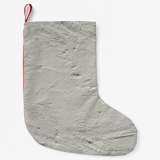 テクスチャ粗い石膏壁 スモールクリスマスストッキング (正面)