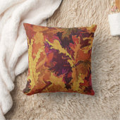 テクスチャ紅葉抽象芸術 クッション (ブランケット)