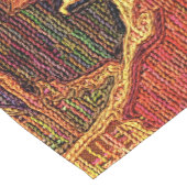 テクスチャ紅葉抽象芸術 ショートテーブルランナー (コーナー)