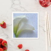 テクスチャ紙上の2つのタラのユリ スタンダードカクテルナプキン (インサイチュ)