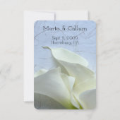 テクスチャ紙上の2つのタラのユリ セーブザデート (裏面)