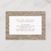 テクスチャ紙|ミニマリスト·ライフ·コモダンーチ 名刺 (裏面)