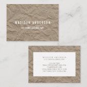 テクスチャ紙|ミニマリスト·ライフ·コモダンーチ 名刺 (正面/裏面)