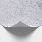 テクスチャ素朴グレーのモノクロヴィンテージ切り離し ラッピングペーパー (角)