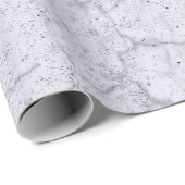 テクスチャ素朴グレーのモノクロヴィンテージ切り離し ラッピングペーパー (ロールコーナー)