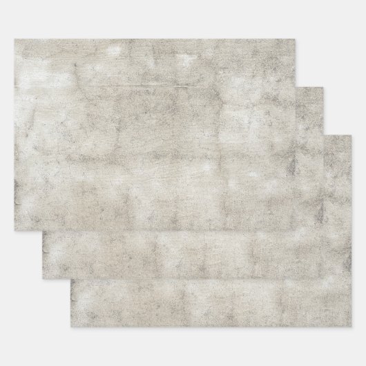 テクスチャ素朴ヴィンテージカントリーセピアグレグランジー ラッピングペーパーシート (セット)