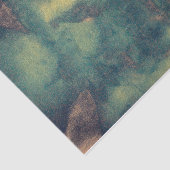 テクスチャ素朴ヴィンテージグリーンブラウンティール(緑がかった色)抽象芸術 薄葉紙 (詳細)