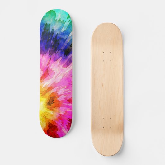 テクスチャ絞り染め スケートボード (正面)