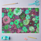 テクスチャ絵画の花の明るい色の分離 薄葉紙 (クラフト)