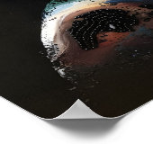 テクスチャ美しい:抽象芸術ビーズポートレート ポスター (角)