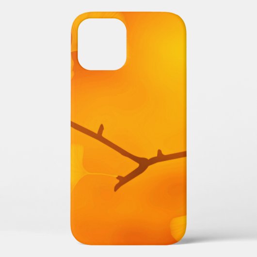テクスチャ背景のイチョウ Case-Mate iPhoneケース (裏面)