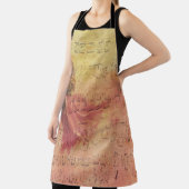 テクスチャ背景の紙の花 エプロン (インサイチュ)