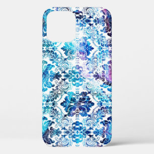 テクスチャ背景を持つジオメトリリピートパターン iPhone 12ケース