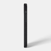 テクスチャ背景グレー iPhoneケース (左側面)