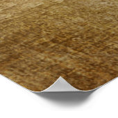 テクスチャ背景紙パピルス ポスター (角)