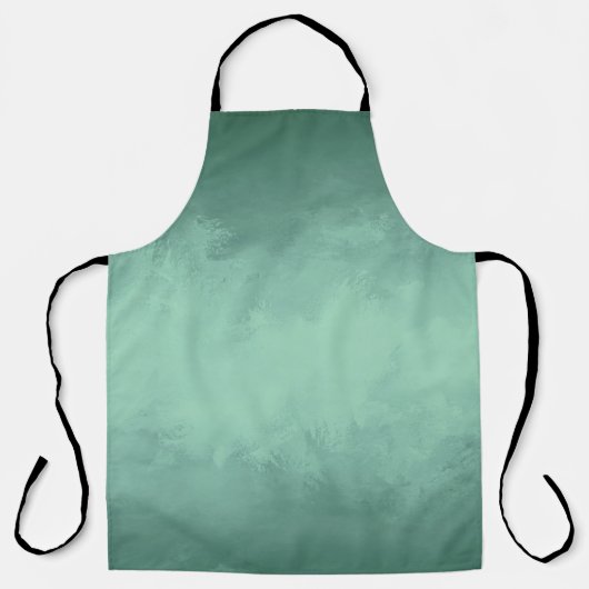 テクスチャ背景緑のアクリル エプロン (正面)