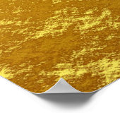 テクスチャ背景金ゴールドテンプレート ポスター (角)