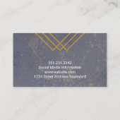 テクスチャ背景 |線パターン 名刺 (裏面)