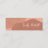 テクスチャ自然抽象芸術モダンテラコッタ スキニー名刺 (正面)