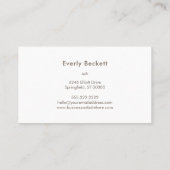 テクスチャ自然抽象芸術モダンループ 名刺 (裏面)