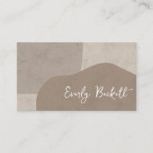 テクスチャ自然抽象芸術モダンループ 名刺 (正面)