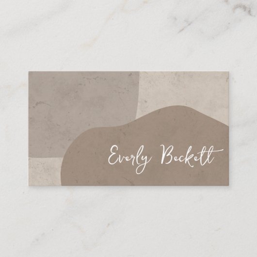 テクスチャ自然抽象芸術モダンループ 名刺 (正面)