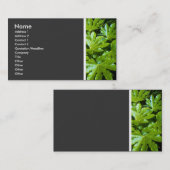 テクスチャ葉トーン(II) 名刺 (正面/裏面)