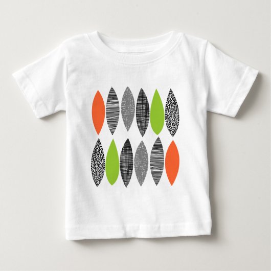 テクスチャ葉付きテクスチャ02 ベビーTシャツ (正面)