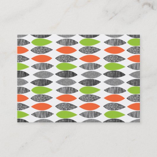 テクスチャ葉付きテクスチャ02 名刺 (正面)